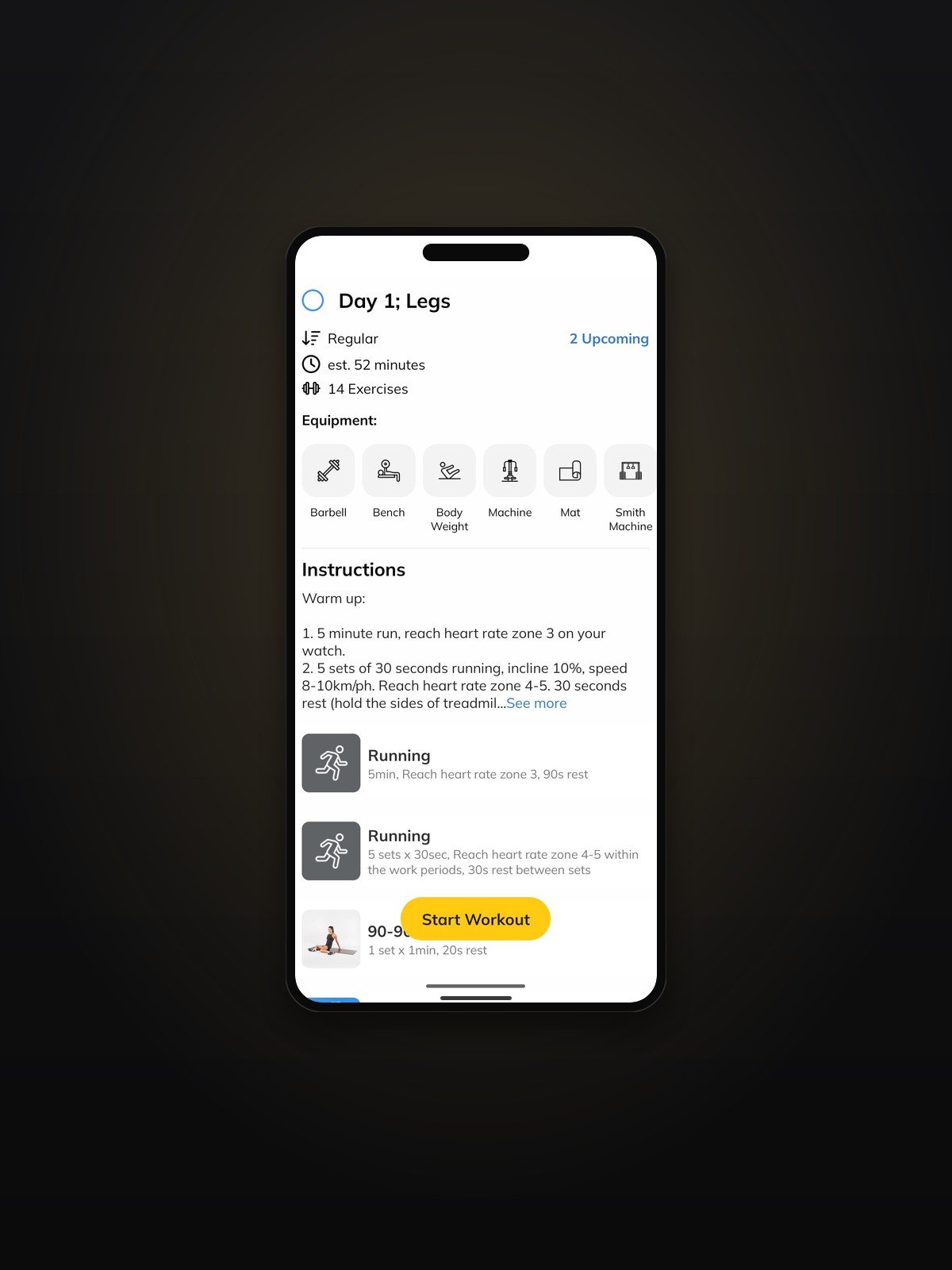 Guided Workouts, Step by Step